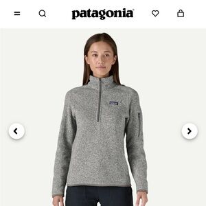 Patagonia Gray Quarter-Zip Pullover Fleece
